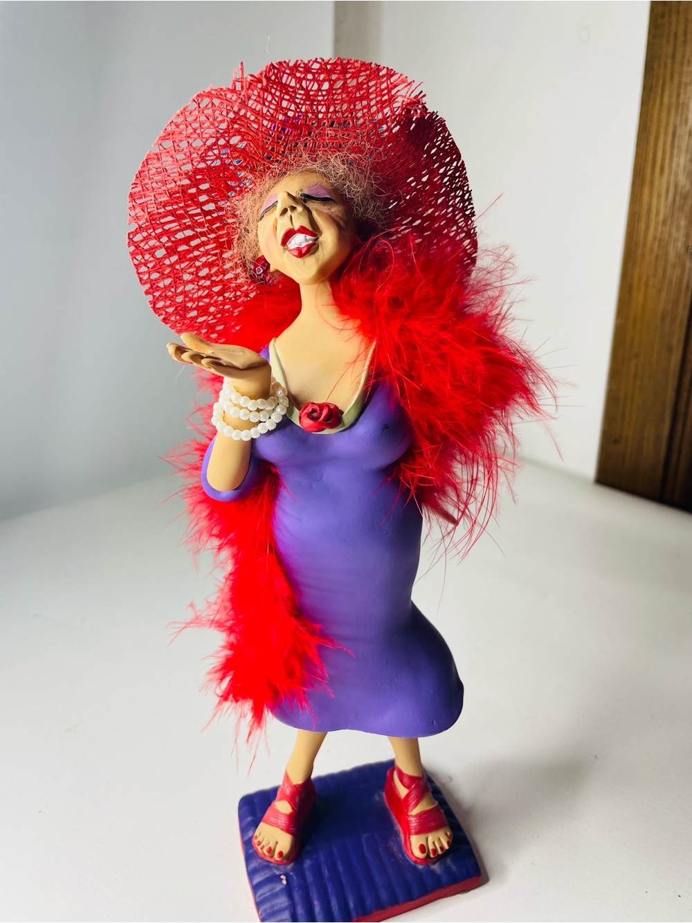 Oh You Doll Liz By Nance Williams Figurine Lady’s Red Hat Society